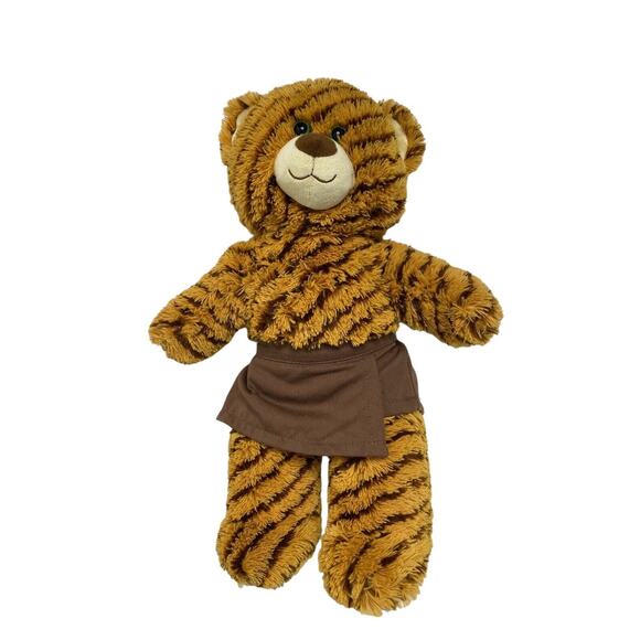 BUILD A BEAR Girls Scouts Samoa Striped Plush Bear Brown Shorts Stuffed Animal - Picture 2 of 9